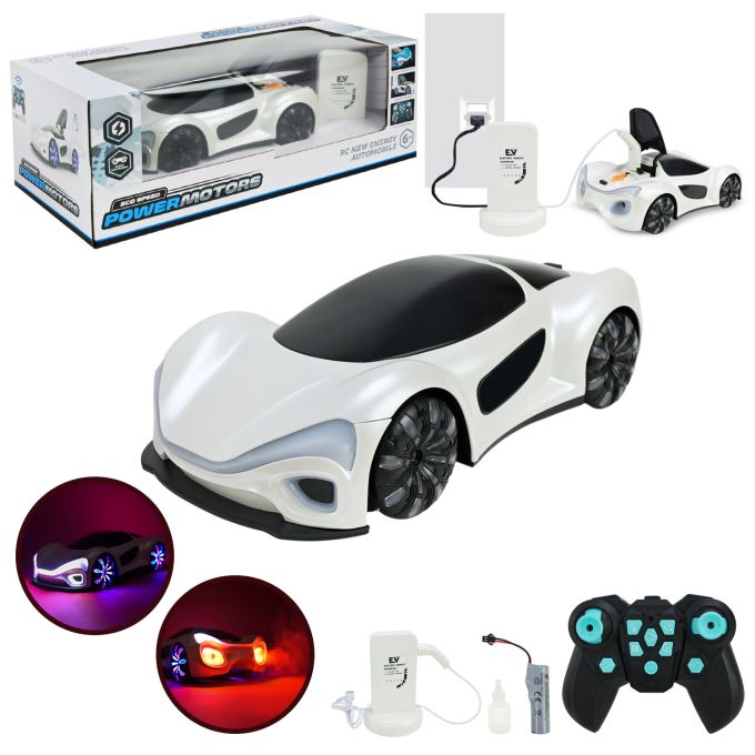 Машина р/к арт. PM3419 (18шт/2) "POWERMOTORS" 2 кольори, пар акум,світло,звук,заряд.станція,у короб.38,5*18*13,5см