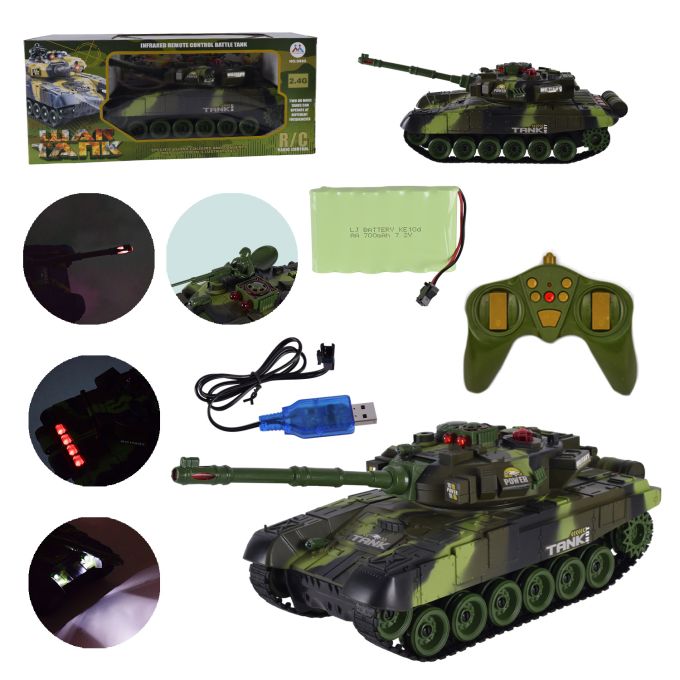 Танк р/к арт. 9995 (S1+1+1) (12шт) акум.,пульт на батар., короб. 47*18*20 см, р-н іграш. 37*17*13см