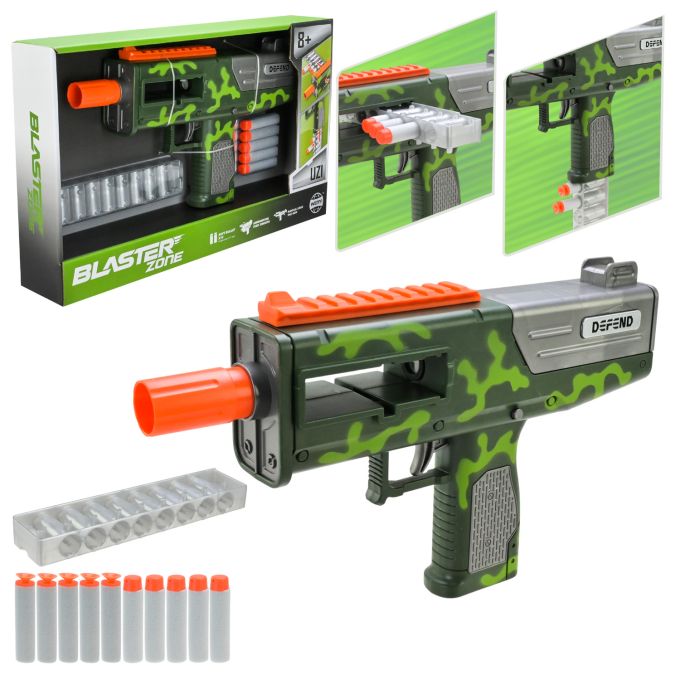 Автомат UZI арт. WY2106C (30шт) стріляє поролоновими кулями, короб. 37,5*22,7*6,5см