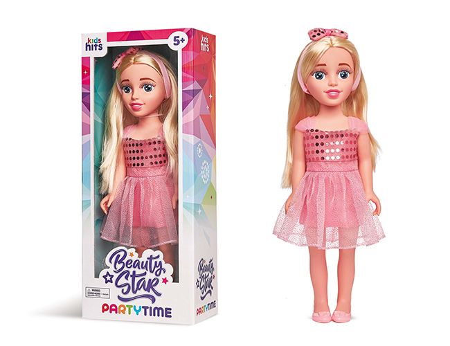 Лялька арт. KH40/003 (8шт) Beauty Star Party Time,лялька 46 см короб. 21*52*12см