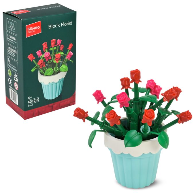 Конструктор арт. 601290 (96шт/2) 77 дет. Florist короб. 9*14,5*6см