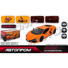 Іграшка машина мет. АВТОПРОМ арт. 68200A ,1:24, бат,світло,звук,відкр.двері,у короб. 24,5*12см