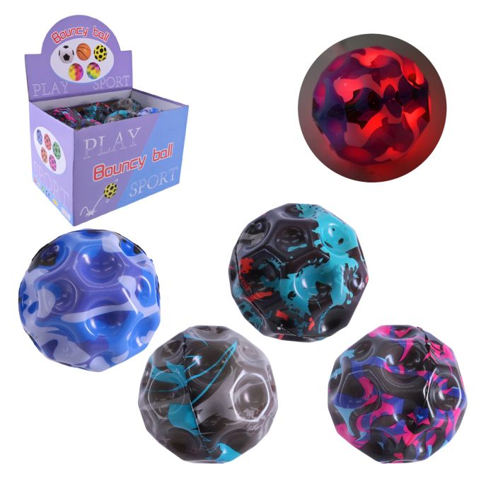 Пострибунчик арт. PR2450 (192шт)  Graviti ball  8 см  світиться 12 шт в дисплеї