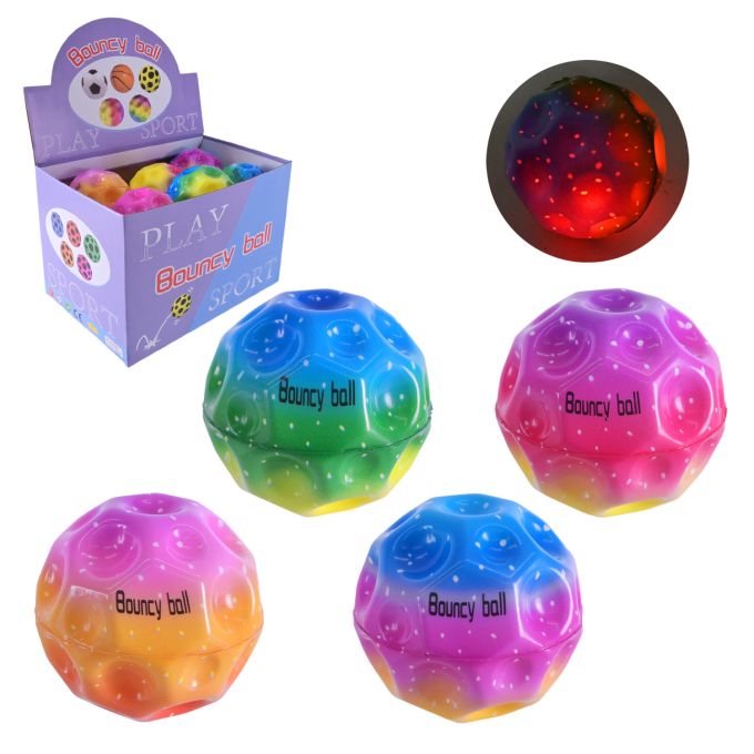 Пострибунчик арт. PR2452 (192шт)  Graviti ball  8 см  світиться 12 шт в дисплеї