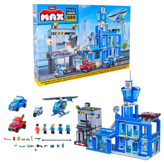 Конструктор Zuru MAX CITY Поліція арт. 83162 (6шт) 889 дет., короб.8*55*38см