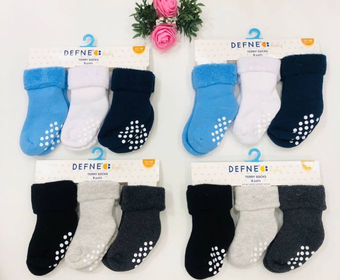 Махрові шкарпетки DEFNE Baby 12-18м E011-22 ціна за 1 пару