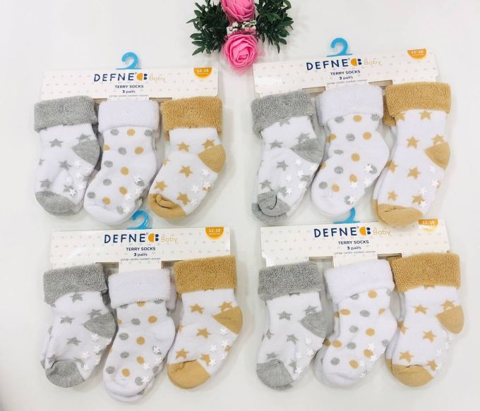 Махрові шкарпетки DEFNE  Baby 18-24м E012-23 ціна за 1 пару