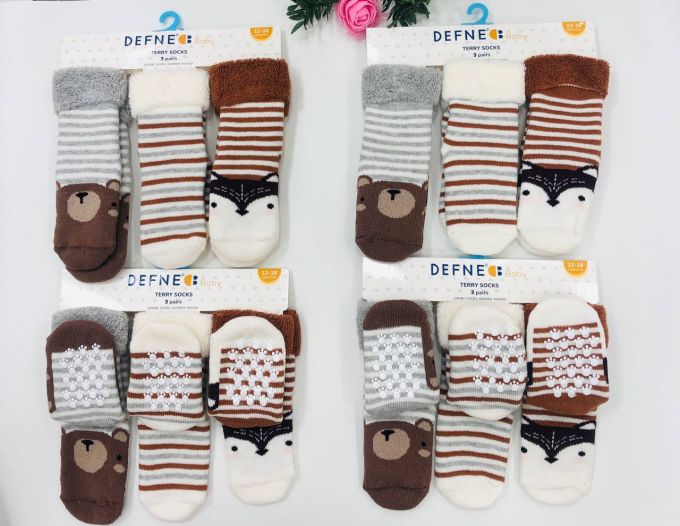 Махрові шкарпетки DEFNE  Baby 12-18м E017-23 ціна за 1 пару