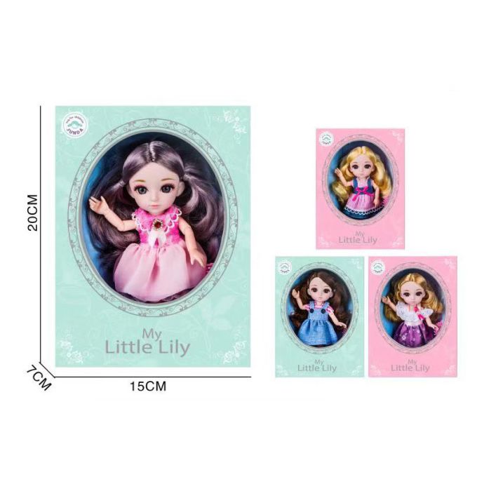 Лялька арт. 69016 (60шт) 4 види,  короб. 15*7*20 см