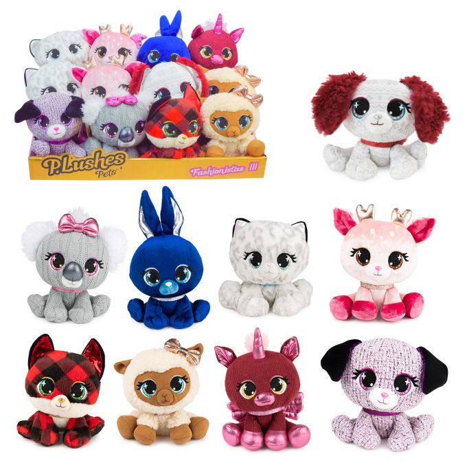 М'яка іграшка арт. 6063130 (12шт)  Plushes Pets 15 см, в асорт., 12 шт у дисплеї