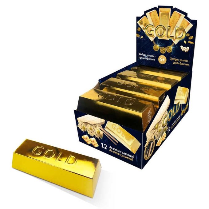 гр Креативна творчість для проведення розкопок "Gold" злиток малий Gex-02-01 (12) "Danko toys"