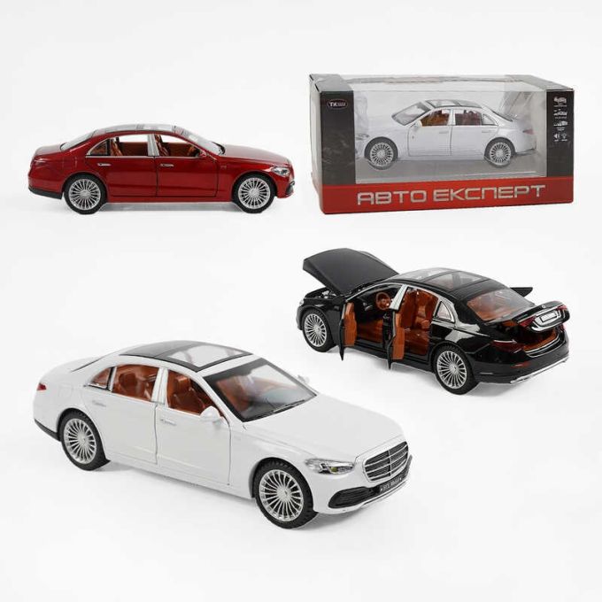 Машина TX 55070 (48/2) "Авто Експерт", 3 види, металопластик, масштаб 1:22, світло, звук, інерція, відчиняються двері, багажник, в коробці,МІКС