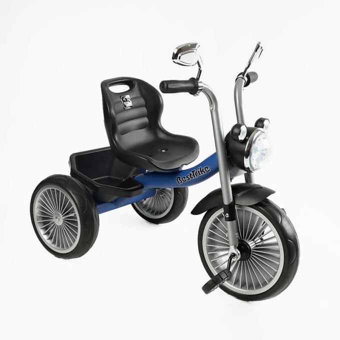 Велосипед 3-х колісний BS-68096 "Best Trike" (1) колеса EVA переднє 10’’, заднє 8’’, сталева рама, УКР. ОЗВУЧУВАННЯ, кошик, в коробці