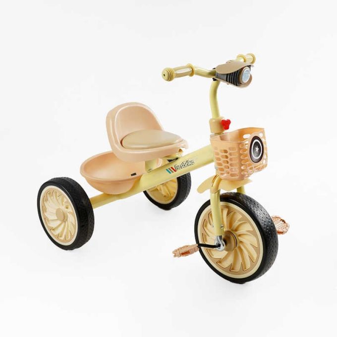 Велосипед 3-х колісний BS-33260 "Best Trike" (1) колеса EVA переднє 12’’, заднє 10’’, сталева рама, УКР. ОЗВУЧУВАННЯ, світло, 2 кошики, в коробці