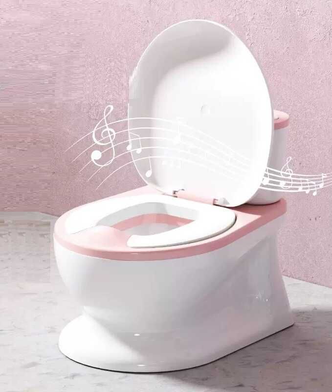 гр Горщик дитячий Bimbo 9211-36 (1) розмір: 30х26,5х41,5 см, колір Рожевий, озвучування, м`яке сидіння, в коробці