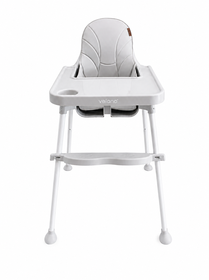 Стілець для годування дитини 2 в 1 VELANO Basic,  light grey