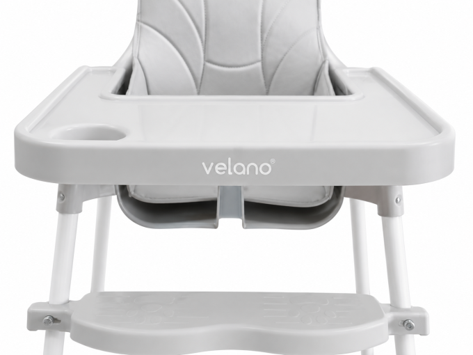 Стілець для годування дитини 2 в 1 VELANO Basic,  light grey