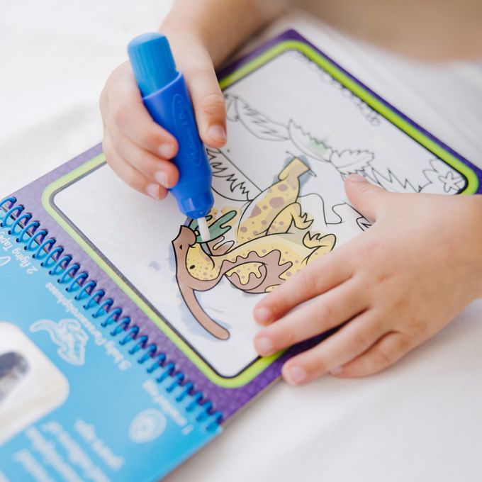 Melissa & Doug. Water WOW: Водна розмальовка з ручкою «Динозаври»
