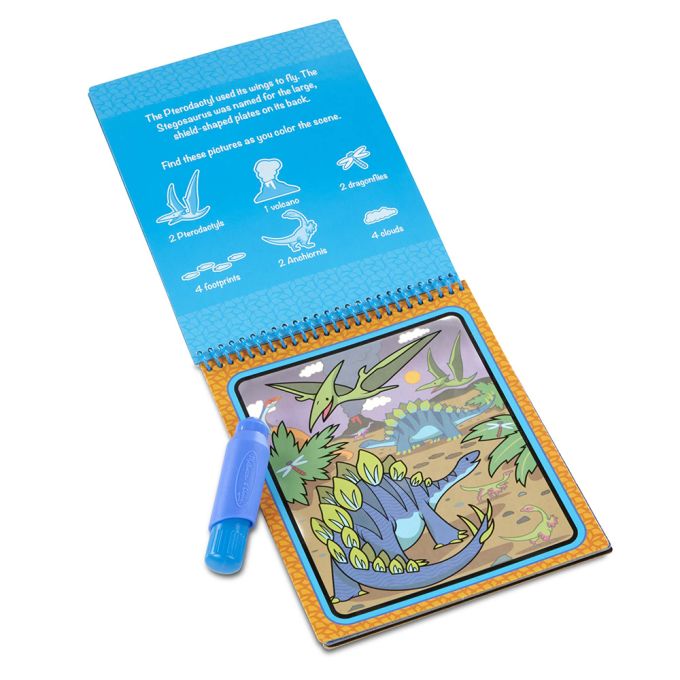 Melissa & Doug. Water WOW: Водна розмальовка з ручкою «Динозаври»