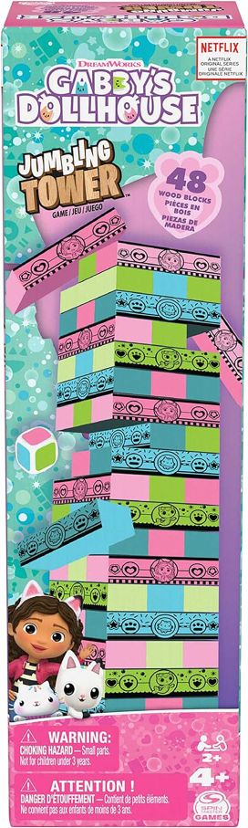 Настільна гра: дженга «Ляльковий будиночок Габбі»