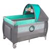 Ліжечко-манеж Lionelo SVEN PLUS TURQUOISE / GREY