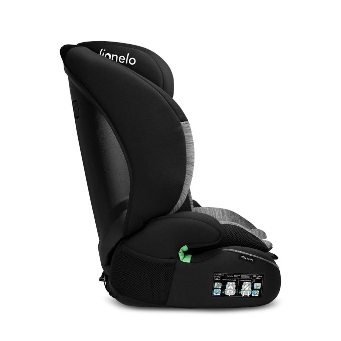 Дитяче автокрісло Lionelo  LEVI  I-SIZE BLACK  GREY