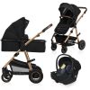 Універсальна коляска 3 в 1 Lionelo AMBER BLACK ONYX