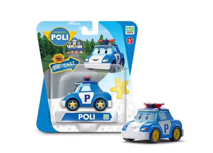 МЕТАЛЕВА КОЛЕКЦІЙНА МАШИНКА РОБОКАР ПОЛІ DIE CAST