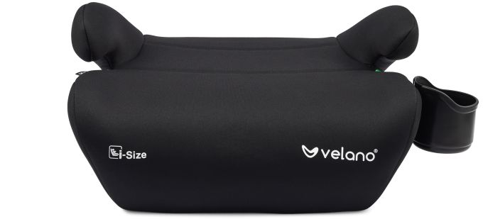 Бустер VELANO Caro 125–150 см, підстаканник, black