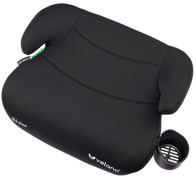 Бустер VELANO Caro 125–150 см, підстаканник, black