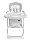 Стілець дитячий для годування 2 в 1 з функцією гойдалки VELANO Movio, light grey