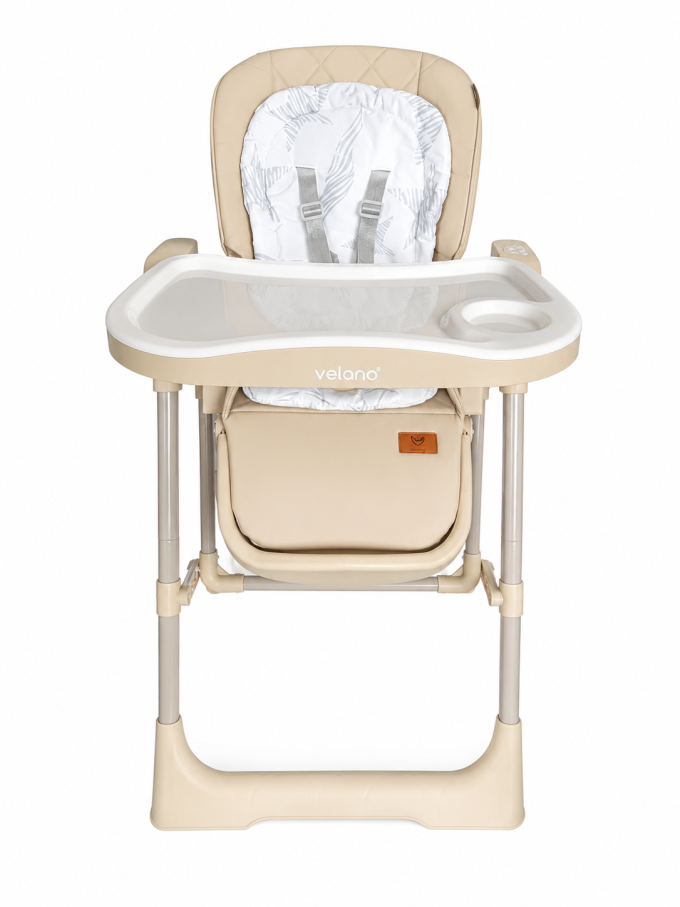 Стілець дитячий для годування 2 в 1 з функцією гойдалкиVELANO Movio, beige
