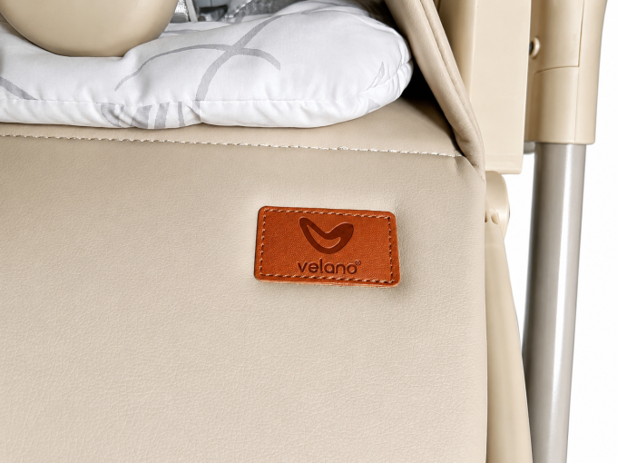 Стілець дитячий для годування 2 в 1 з функцією гойдалкиVELANO Movio, beige