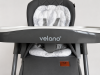 Стілець дитячий для годування 2 в 1 з функцією гойдалки VELANO Movio, black